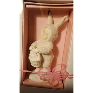 Dept. 56 Springtime Stories of the Snowbunnies "A Tisket, A Tasket" Decor